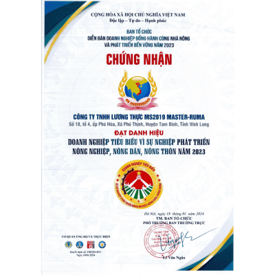 Doanh nghiệp tiêu biểu phát triển nông thôn nông nghiệp nông dân 2023